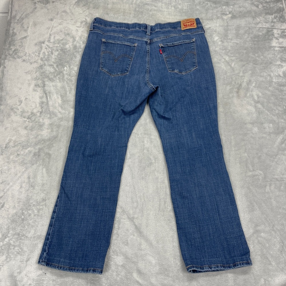 Levi's Jeans Womens 18W (37x28) Blue Denim Medium Wash Red Tab Classic Bootcut - Picture 2 of 11